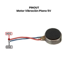 Motor Vibración Plano 5V 8mm
