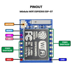 ESP8266 ESP07 - Pinout