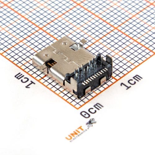 Conector Usb Tipo Hembra Smd Type C M Unit Electronics