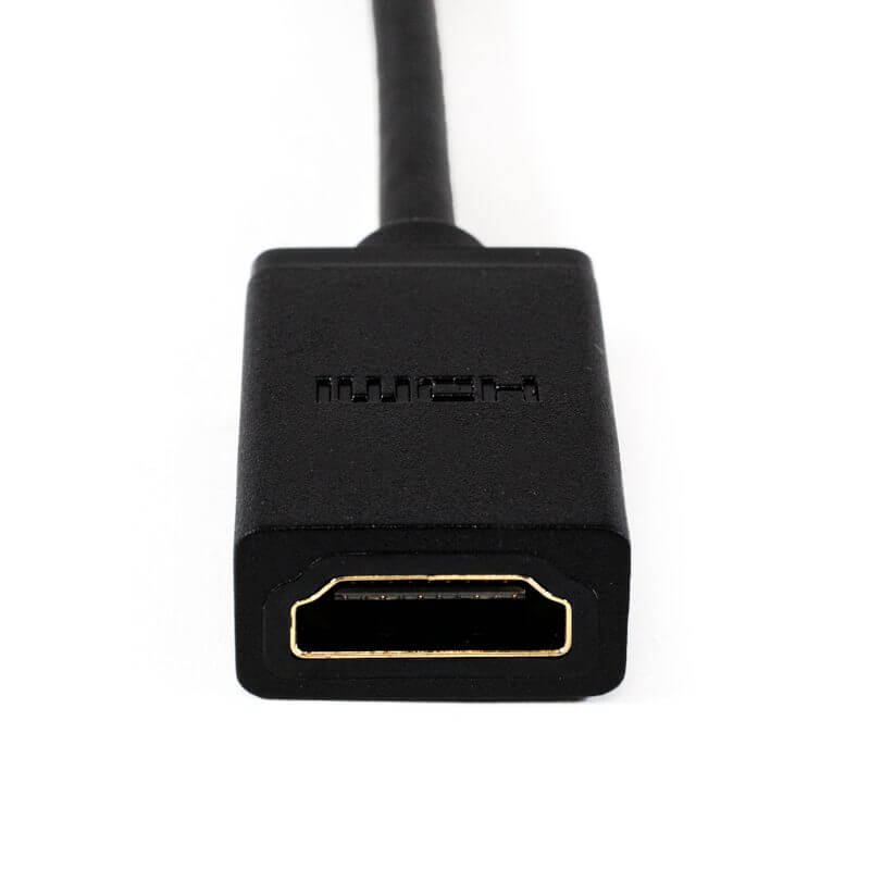 ADAPTADOR DE MICRO HDMI MACHO A HDMI HEMBRA FULL HD 3D – Compukaed