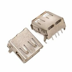 Conector USB Hembra Tipo A 4 Pines a 90°