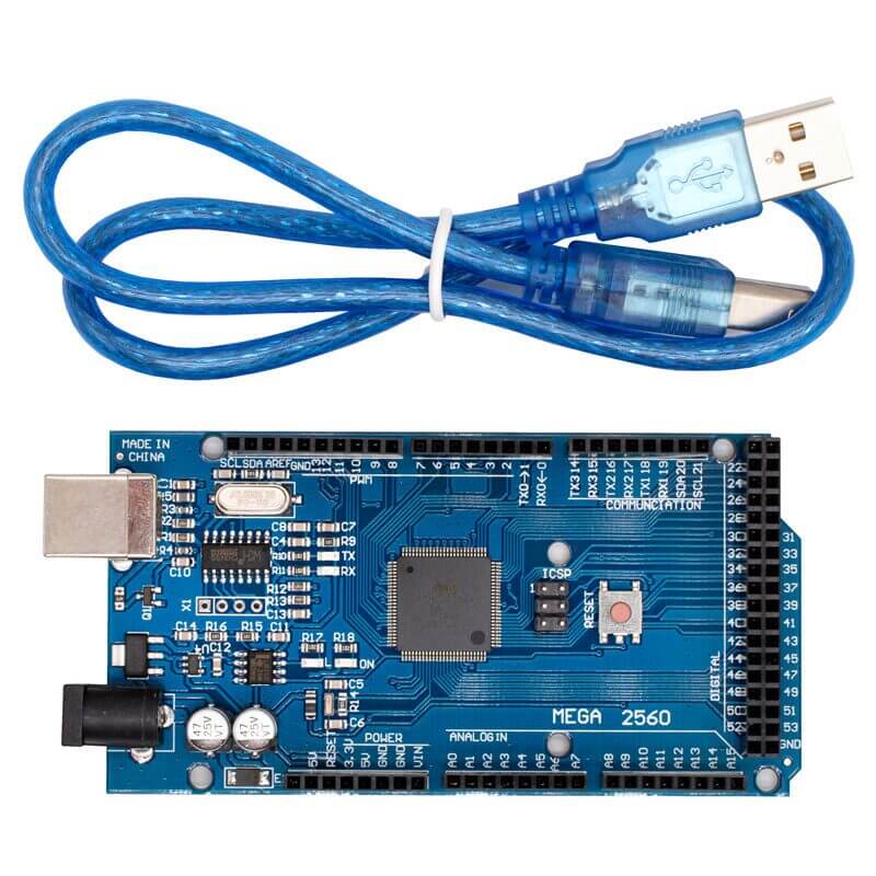 ATMEGA 2560 CH340 con Cable USB Compatible con Arduino - UNIT Electronics