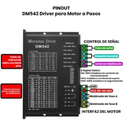 DM542 Driver para Motor a Pasos DC 20-50V 4.2A