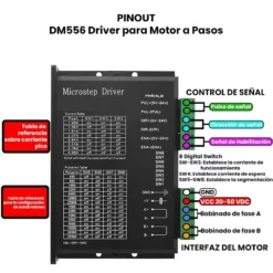 DM556 Driver para Motor a Pasos DC 20-50V 5.6A