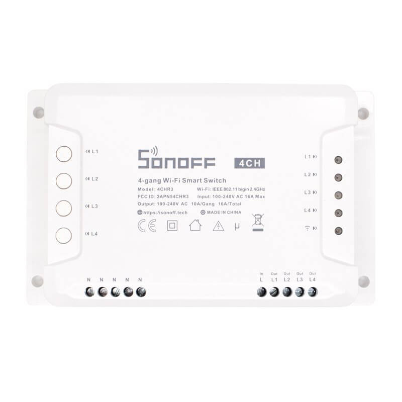 Conmutador WiFi Sonoff Dual R3 con 2 canales
