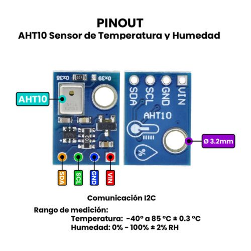 AR3107 - AHT10 Sensor de Temperatura y Humedad