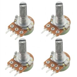 Potenciómetro 3 Pines Eje de 20mm WH148 Diferentes Valores