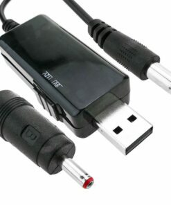 KWS-912V Cable de Alimentación USB a DC 5.5/3.5mm de 5V a 9V/12V