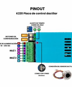 R503 Sensor Dactilar Pinout