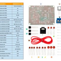RF-02FM Kit Transmisor FM 88-108 MHz DIY Componentes