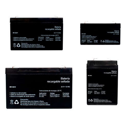 Baterías de Ácido-Plomo 6V 1A-12A