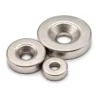 Imán de Neodimio Radial Perforado
