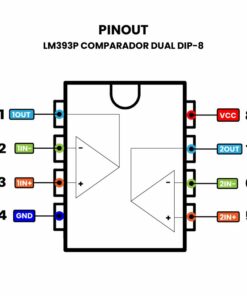 LM393P PDIP-8 Pinout