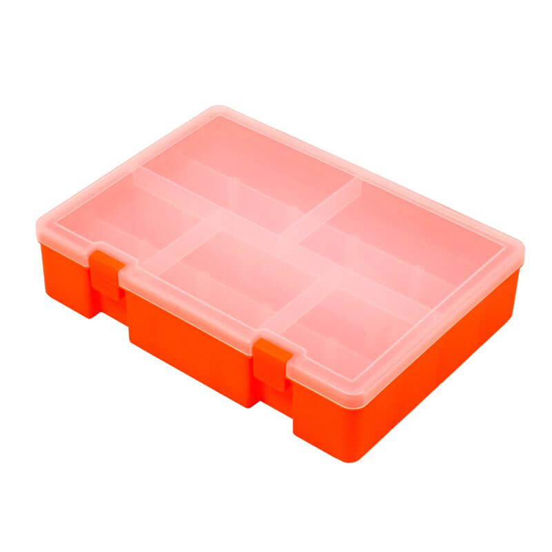 Paquete de 2 cajas organizadoras de plástico rosa de 24 rejillas,  contenedor de almacenamiento con divisor ajustable, organizadores de  manualidades y