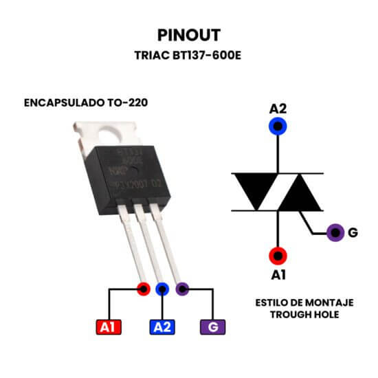 Triac BT137-600E - UNIT Electronics