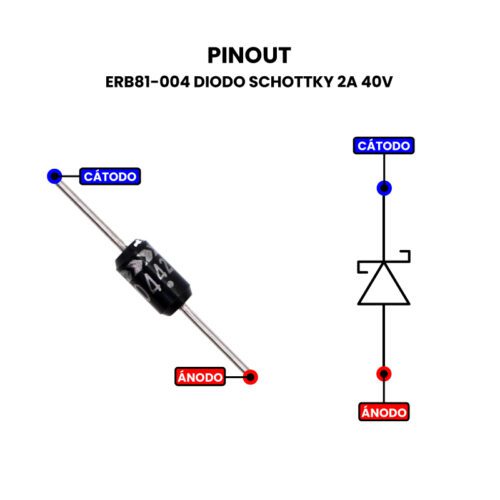 ERB81-004 Diodo Schottky 2A 40V Pinout