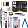 Kit Soldador Eléctrico 90W 110V Cautín Multímetro US