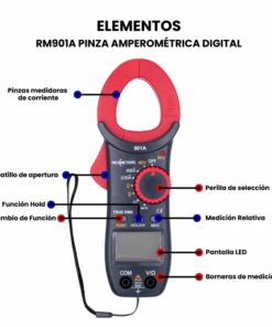 RM901A Pinza Amperométrica Pinout