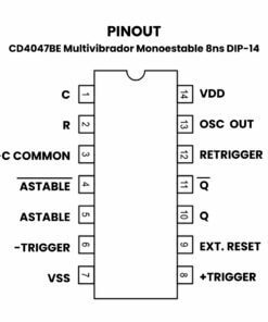 CD4047BE Multivibrador Monoestable 8ns DIP-14