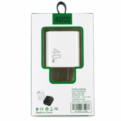 Cargador de Carga Rápida 40W US Cable Tipo C