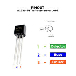 BC337-25 Transistor NPN TO-92 pinout (2)