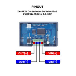 ZK-PP2K Controlador De Velocidad PWM 1Hz-150KHz 3.3-30V