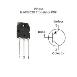 NJW1302G Transistor PNP -250V -15A TO-3P