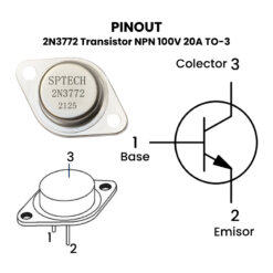 2N3772 Transistor NPN 100V 20A TO-3