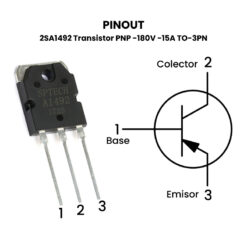 2SA1492 Transistor PNP Pinout