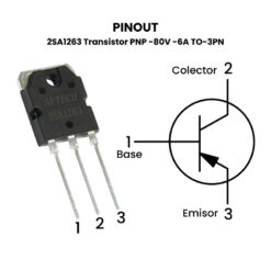 2SA1263 Transistor PNP Pinout