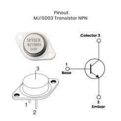 MJ15003 Transistor NPN 140V 20A TO-3