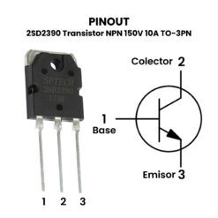 2SD2390-Transistor-NPN-160V-10A-TO-3PN-Pinout-V2