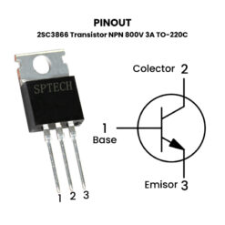 2SC3866 Transistor NPN 800V 3A TO-220C Pinout