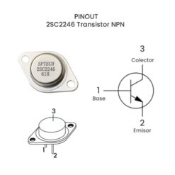 2SC2246 Transistor NPN 600V 20A TO-3