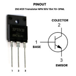 AR4003 - 2SC4131 Transistor NPN 50V 15A TO-3PML - Pinout2