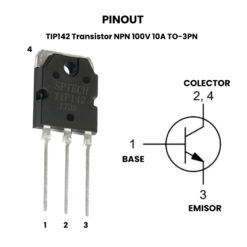 AR4019 - TIP142 Transistor NPN 100V 10A TO-3PN - Pinout2