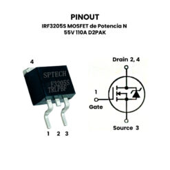 IRF3205S MOSFET de Potencia pinout