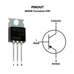 BD908 Transistor PNP -60V -15A TO-220C pinout