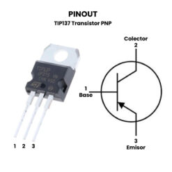 TIP137 Transistor PNP -100V -8A TO-220 pinout