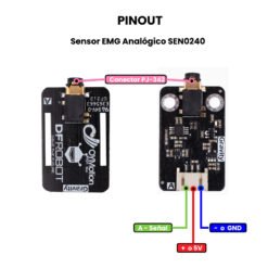 Sensor EMG Analógico SEN0240 - Pinout