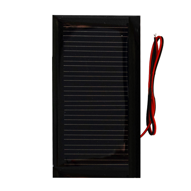 Panel Solar 0.25W 53x30mm 5V 50mA con Cables Soldado
