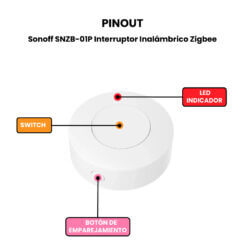 Sonoff SNZB-01P Interruptor Inalámbrico Zigbee-Pinout