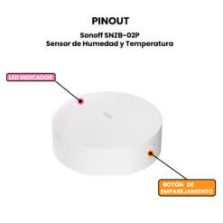 Sonoff SNZB-02P Sensor de Humedad y Pinout