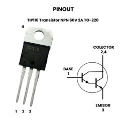 TIP 110 Transitor NPN - Pinout