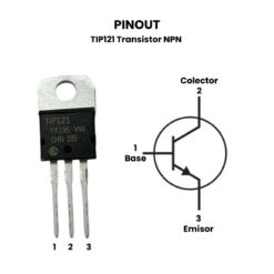 TIP121 Transistor NPN 80V 5A TO-220 Pinout
