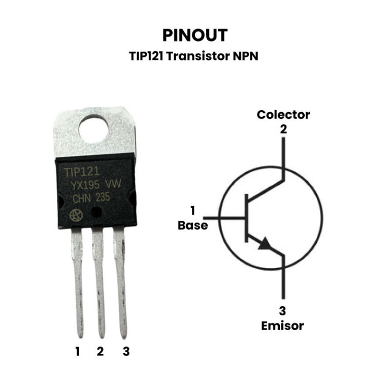 TIP121 Transistor NPN 80V 5A TO-220 - UNIT Electronics