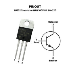 TIP102 Transistor NPN Pinout
