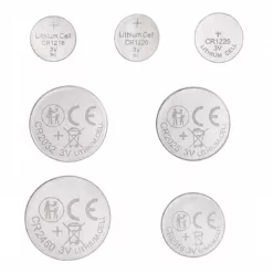 CR2032, CR2450, CR2016, CR2025, CR1220, CR1632, CR1225 y CR1216