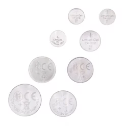 CR2032, CR2450, CR2016, CR2025, CR1220, CR1632, CR1225 y CR1216