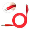 Cable Caimán - Banana Rojo 5A 80cm